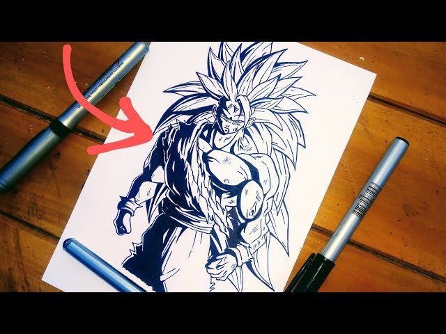 COMO DESENHAR O GOKU SUPER SAYAJIN BLUE