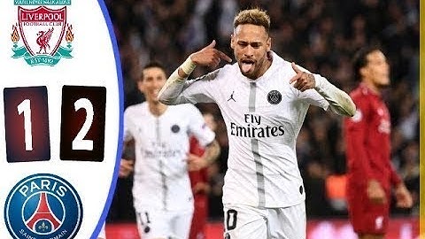 ملخص مباراه ليفر بول وباريس 1-2 وتالق نيمار HD