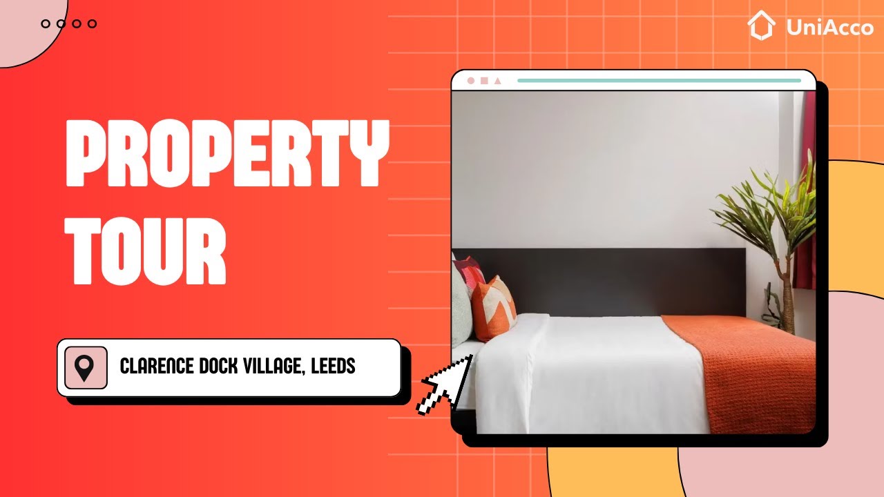 Clarence Dock Village Leeds Tour 🎓 | Modern Student Accommodation by the Waterfront!