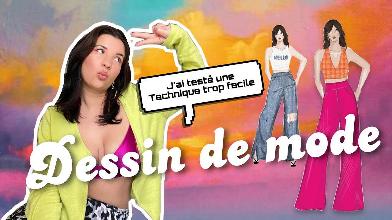 ✏️COMMENT DESSINER UNE SILHOUETTE DE MODE #TROPFACILE || Making Fashion ep 03