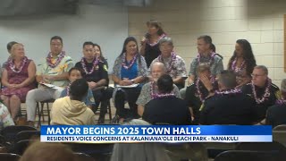 Honolulu mayor’s series of town hall meetings visits Waianae first
