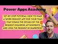 Power Apps - How to create a Work Request App for your team step-by-step (2024 edition)