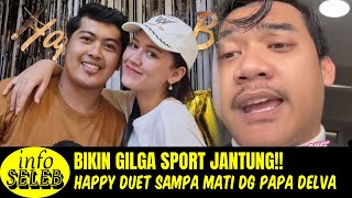 Bikin Gilga Sahid Sport Jantung!! Happy Asmara Duet Mesra Dengan Papa Delva Irawan