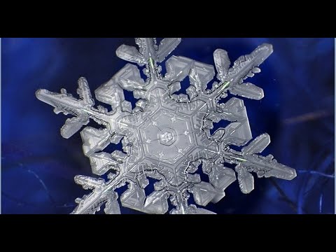 Рождение кристалла | Crystal birth |Как образуется снег | How does snow form