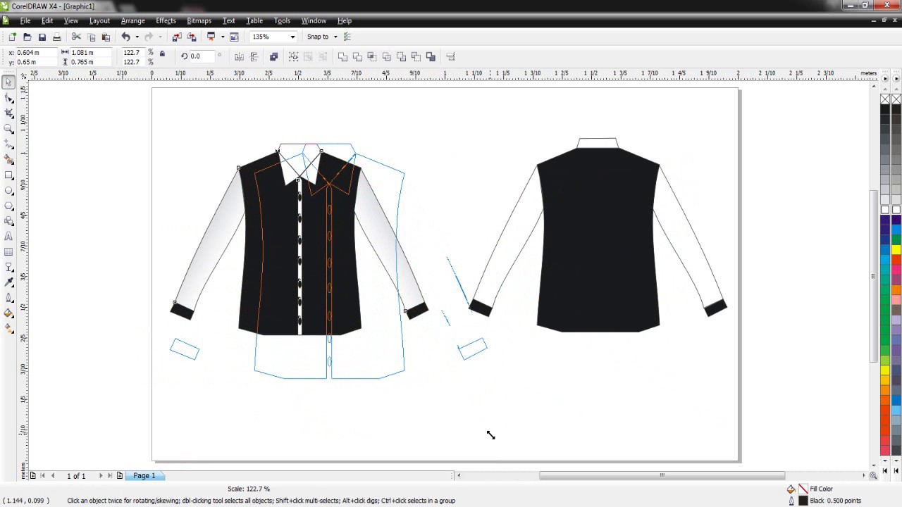 Cara Membuat Desain Baju  Dengan Corel Draw X4 Model Baju  