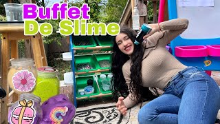 CHANGARRO DE SLIME ESTILO BUFFET / VENTA DE SLIMES/ HAGO UNA TIENDITA DE MENTIRAS DE SLIMESROLEPLAY