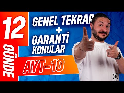 10- Ayt coğrafya 2025 🔴 Genel tekrar + Garanti konular 📕10.gün
