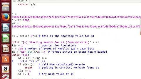Bleichenbacher attack demonstrated by Srivatsan V