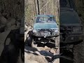 1st gen Toyota 4runner on the rocks at Black Mountain. Lions Den, Harlan Ky. 37s, 4.88s dual cases