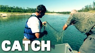 Hunting and Tagging an Alligator Gar | River Monsters | Catch