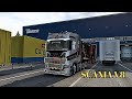 Scania 730S Transport Asphalt miller machine To salzburg - Euro Truck Simulator 2