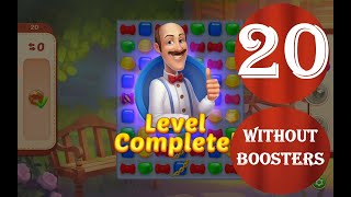 Homescapes Level 20 - [14 moves] [2022] [HD] solution of Level 20 Homescapes[No Boosters]