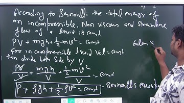 EULER EQUATION AND BERNOULLIS THEOREM|| bsc physics 1st semester || bsc PHYSICS BY RAHUL SIR