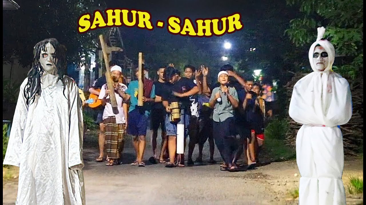 PRANK POCONG TERLUCU ! BANGUNIN SAHUR DIBULAN PUASA 🤣🙏