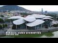 An aerial view of tbilisi filmed by sahaero production