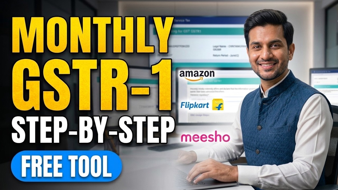 How to File GSTR-1 Monthly - apriltax video thumbnail