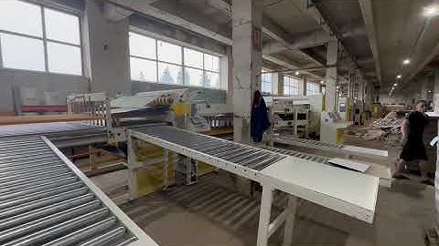 corrugation line double layer stacker machine