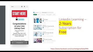Free Linkedin Learning Access - Lean Six Sigma Global