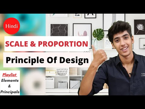 Principles of Design (Scale & Proportion) in Interiors (Hindi)
