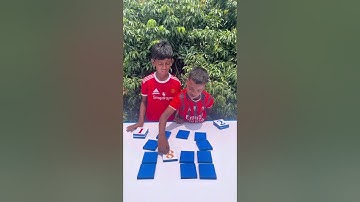 Shawon or Payel playing amazing memory matching game. #funny #shorts #funwithbrotherz