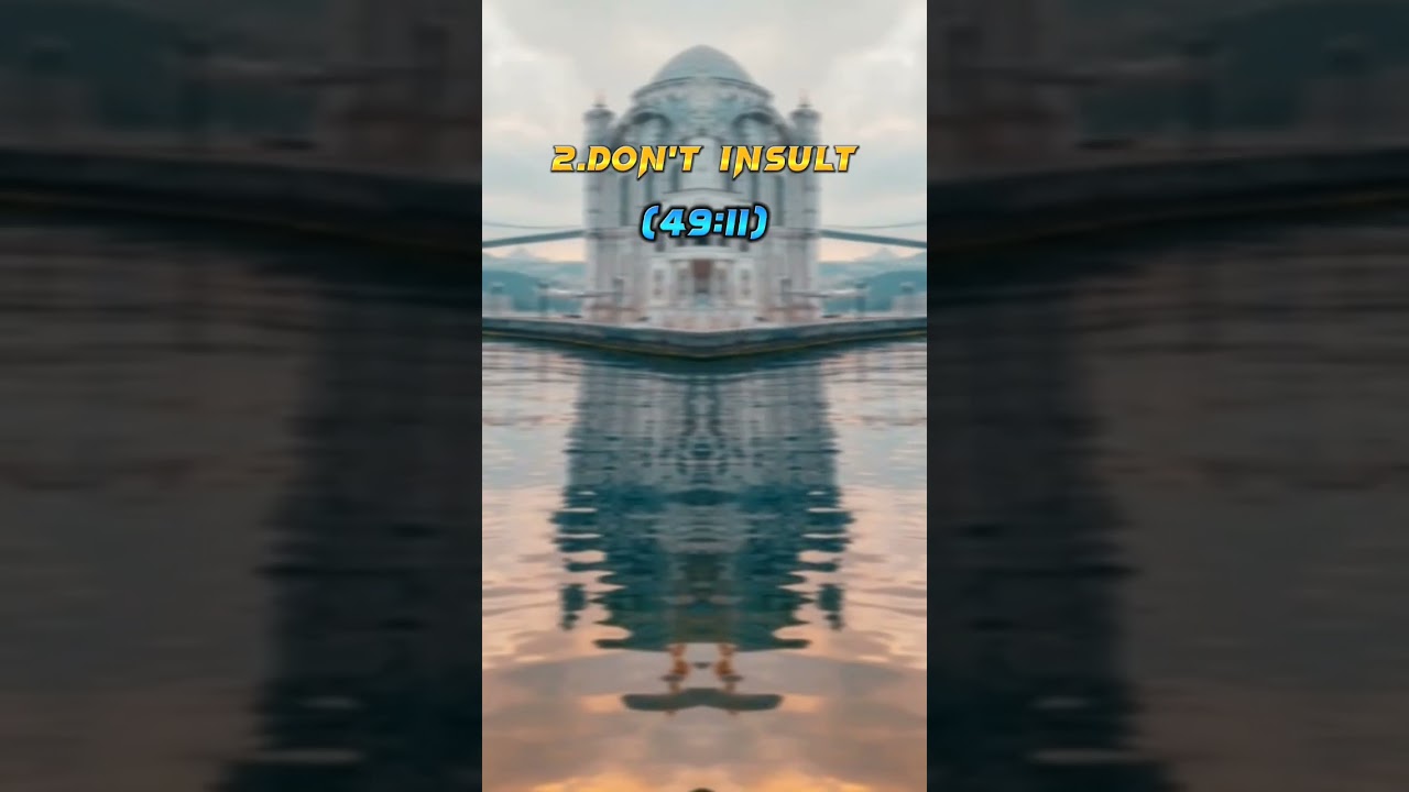 5.GOOD MANNERS MENTIONED IN QURAN 