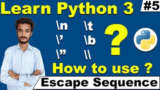 What is Escape Sequence in Python, How to print in a new line in Python programing, Cyber Warriors