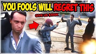 Ungrateful Thugs Rob Me For $100K But Instantly Regret It - GTA 5 RP