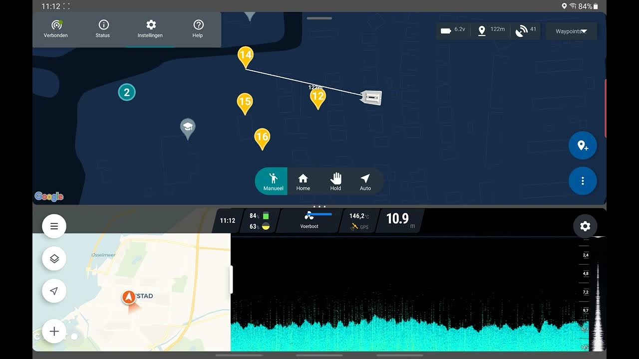 baitboat (voerboot) met Deeper chirp +2 en baitboat autopilot YouTube