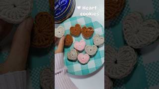 Crochet HEART COOKIES🍪🩷🤎Amigurumi🧚Tutorial#amigurumi #diy #crochet #diy #crochetforbeginners #craft
