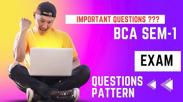 BCA exam questions pattern || important questions??? || #ranchiuniversity #bca #cbcsexam #nep