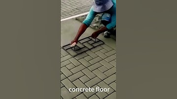 Using tools to create grid patterns on a Concrete Floor#Good tools#Easy to use#High efficiency
