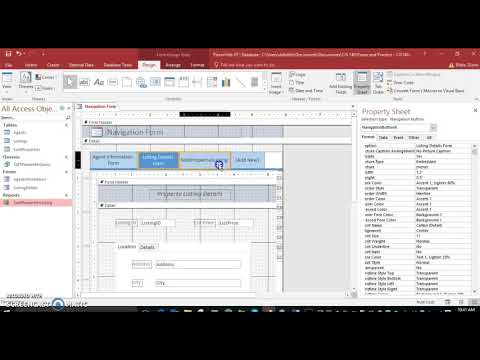 Navigation Form in Access