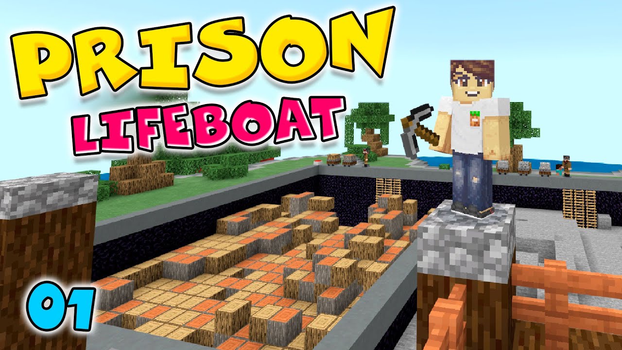 Lifeboat Prison 01 Serie en Minecraft Bedrock PE YouTube