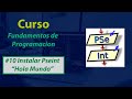 Como Descargar e Instalar Pseint y Realizar Hola Mundo #10
