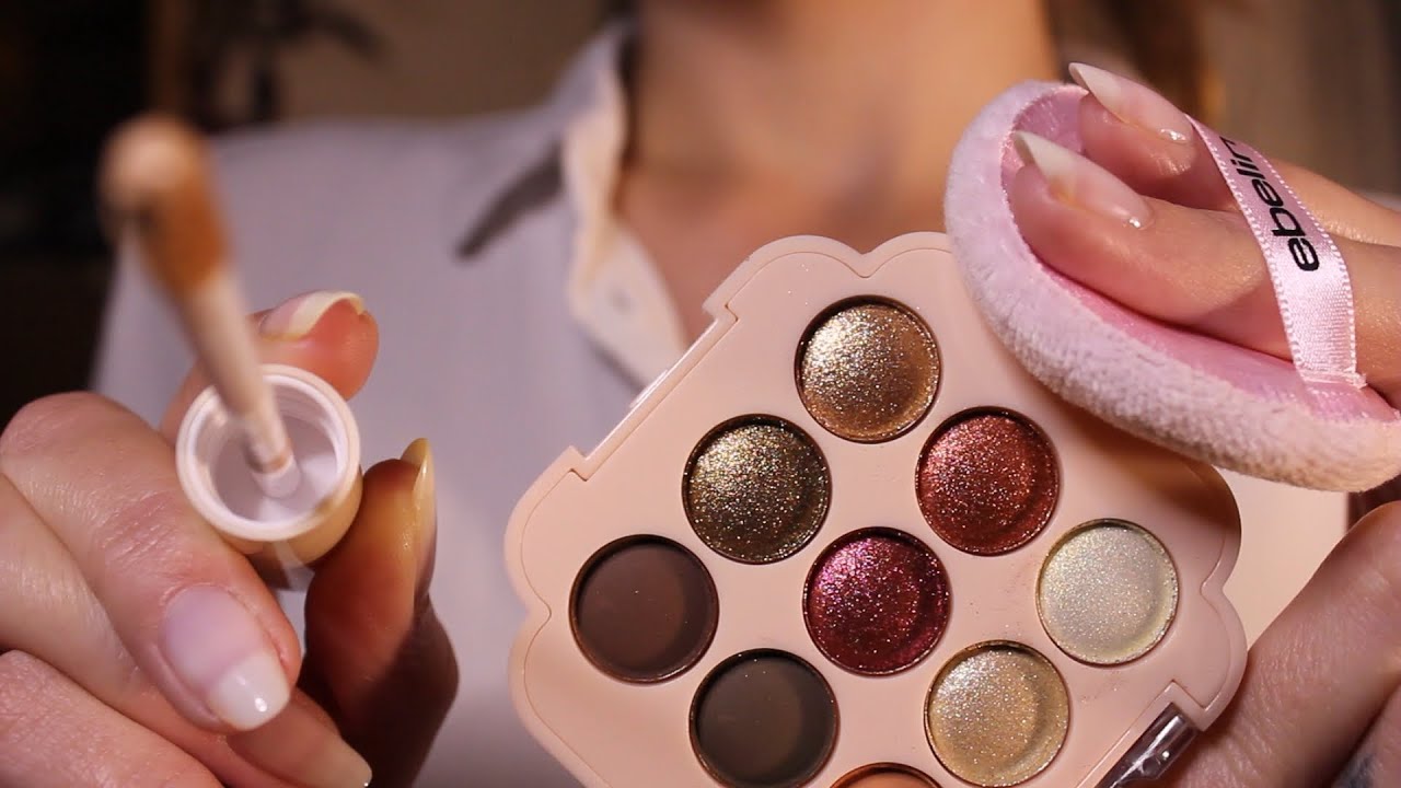 ASMR Cozy Makeup Application ❤️ Gentle personal attention (no talking, layered sounds)