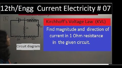 find current using KVL Ex 01