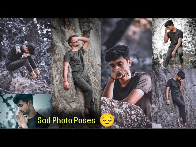 Photo of a young curly sad teenage guy posing isolated over grey wall  background Stock Photo - Alamy