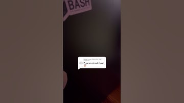 Programming in bash 🤡