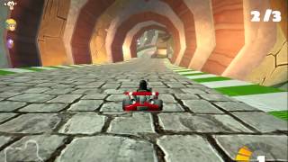 SuperTuxKart 0.9 (2015) - PC Gameplay / HD Graphics Bay Trail GT1 (2014) / Linux