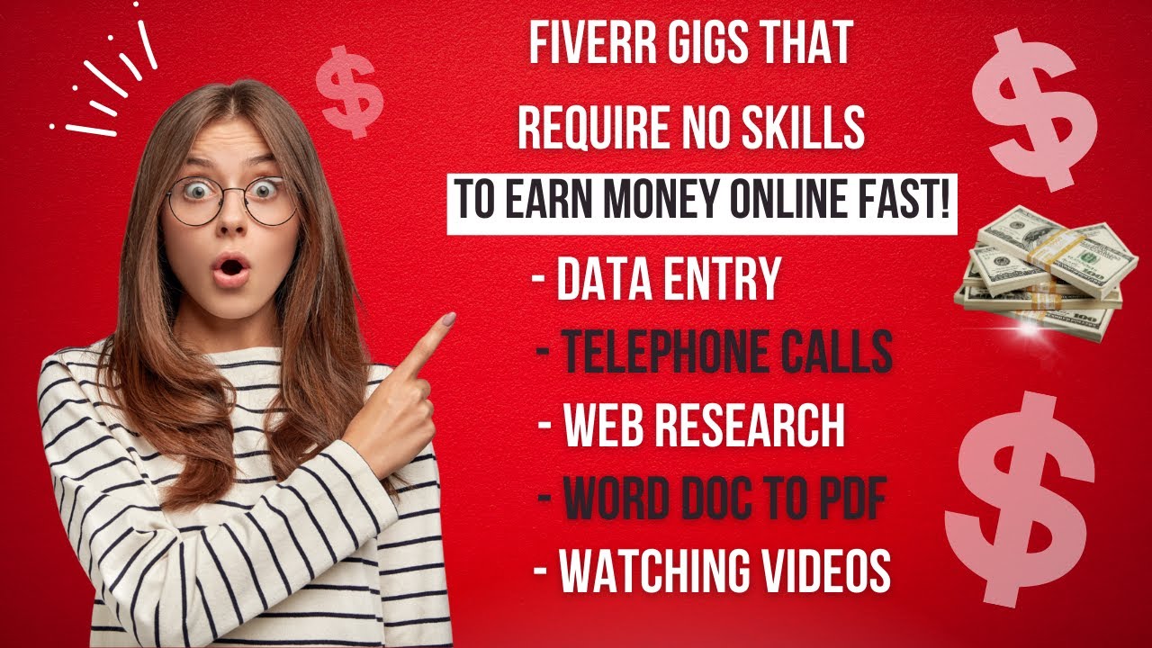 View of How To Make Money With No Skills On Fiverr! - YouTube