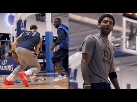 Luka Doncic shocks Kyrie Irving with insane handles at Mavs training camp
