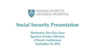 SOCIAL SECURITY LECTURE