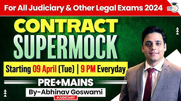 New SUPERMOCK Series | Contract Act | Starting 9th April | 9 PM Everyday | Abhinav Goswami