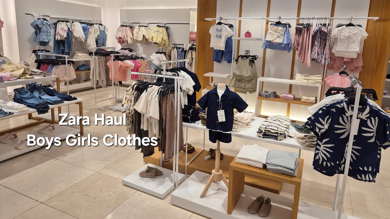 New In Zara Haul Boys Girls Children's Clothing Collection March 2025