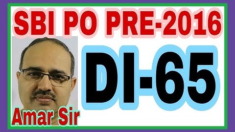 Data Interpretation-65: SBI PO PRE-2016: Shortcut Tricks:By Amar Sir: Bank PO/Clerk/SSC CGL/Railway