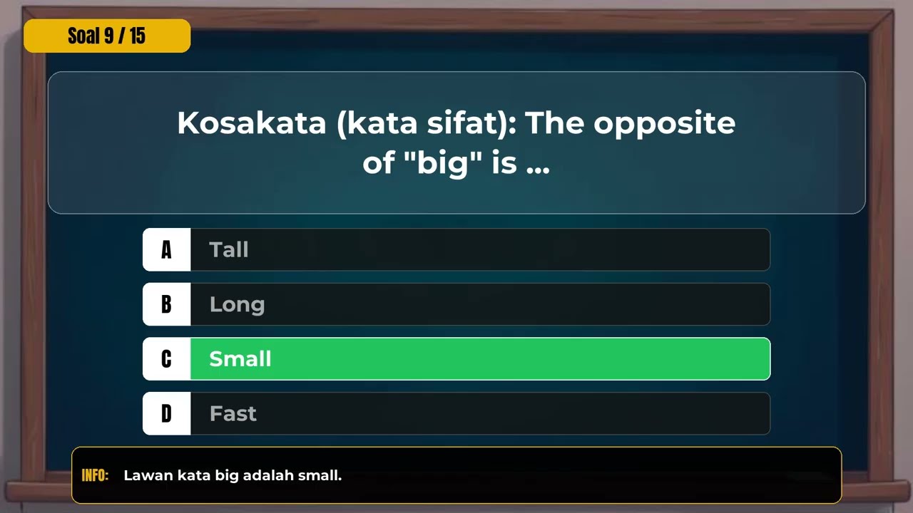 Latihan Ujian Soal Bahasa Inggris SD