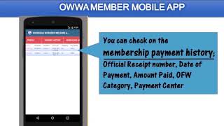OWWA Member Mobile App Available on Google Play screenshot 5