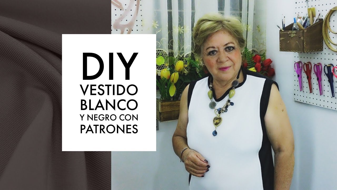DIY :: VESTIDO BLANCO Y NEGRO CON PATRONES