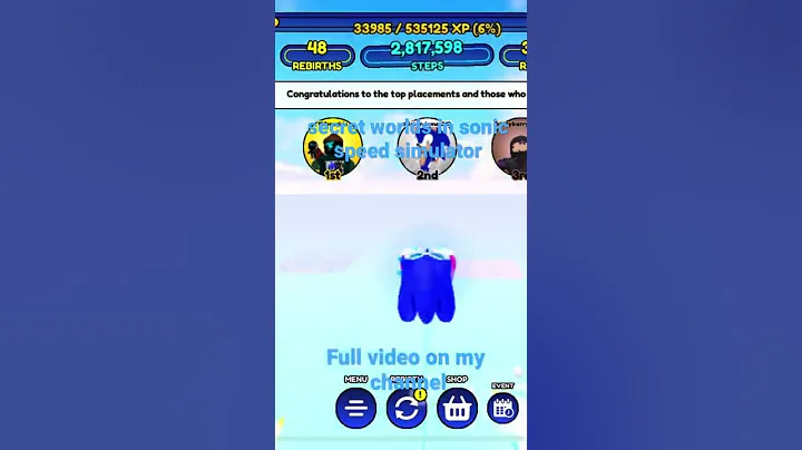 Secret worlds in sonic speed simulator