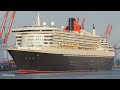 Queen Mary 2 | maiden call 2019 for celebrating 15 Years QM2 in Hamburg (Germany) | 4K